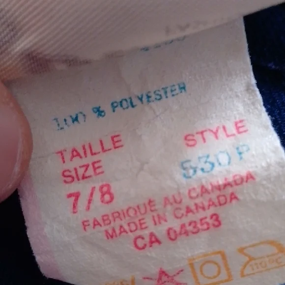 Vintage 90s Women's Blue Wide Leg Pants - Picture 3 of 8